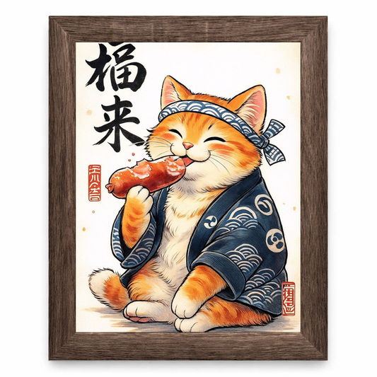 Lucky Samurai Cat