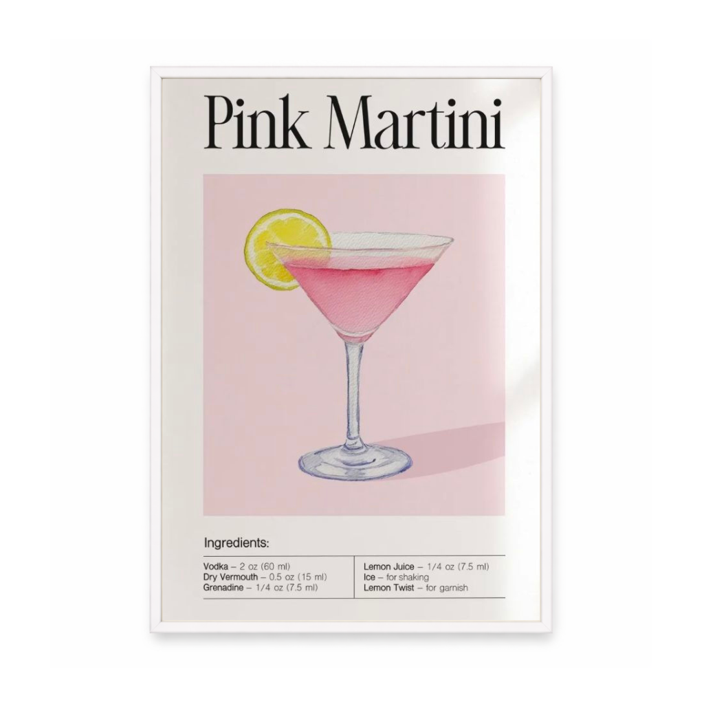 Pink Martini Cocktail