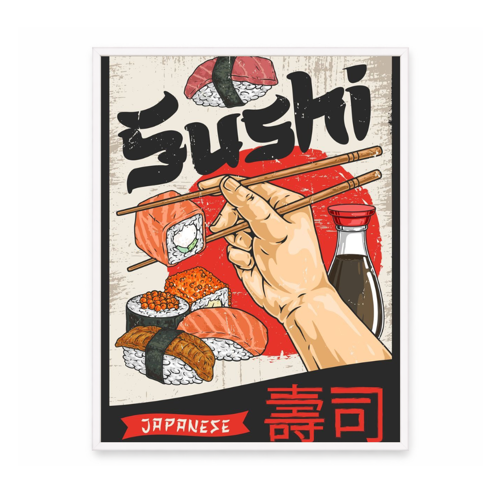 Vintage Sushi Poster