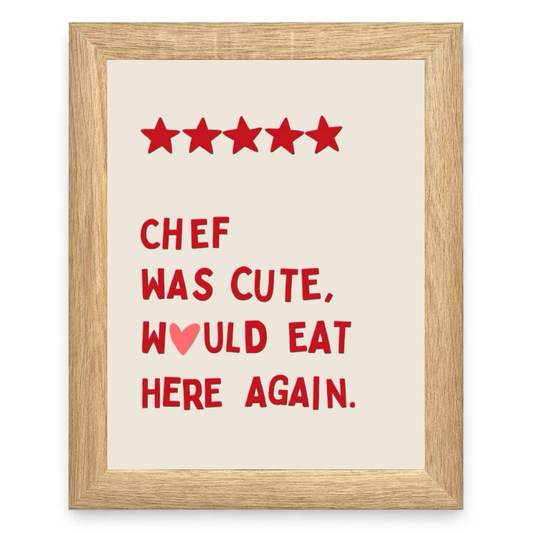 Chef Was Cute