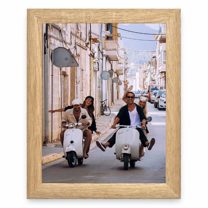 Italian Vespa Street Poster