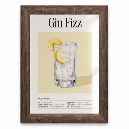 Gin Fizz Cocktail