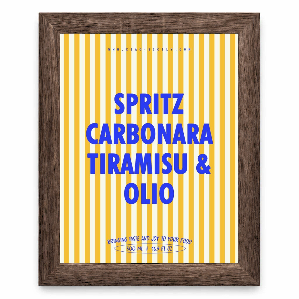 Spritz Carbonara Tiramisu Olio