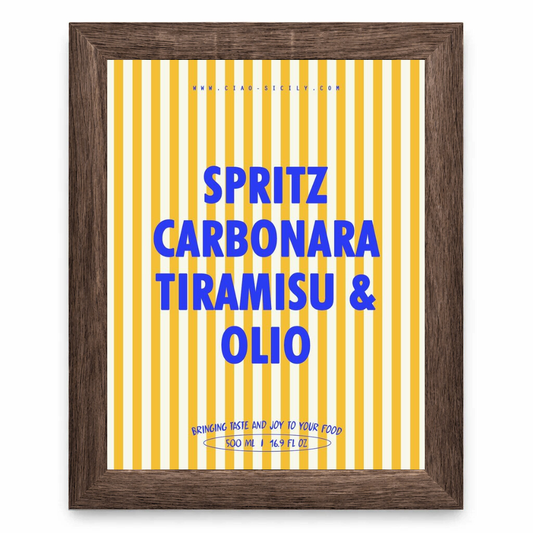 Spritz Carbonara Tiramisu Olio
