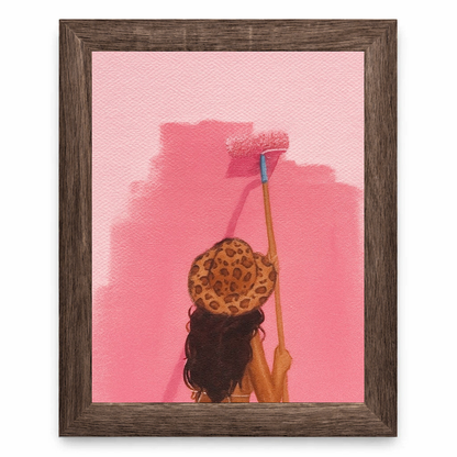 Pink Wall Girl