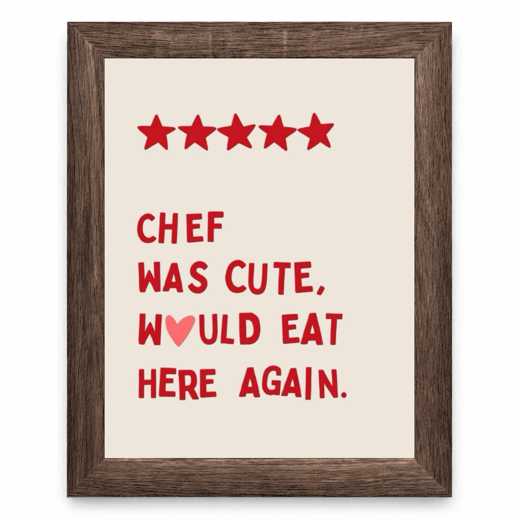 Chef Was Cute
