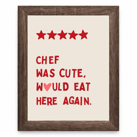 Chef Was Cute
