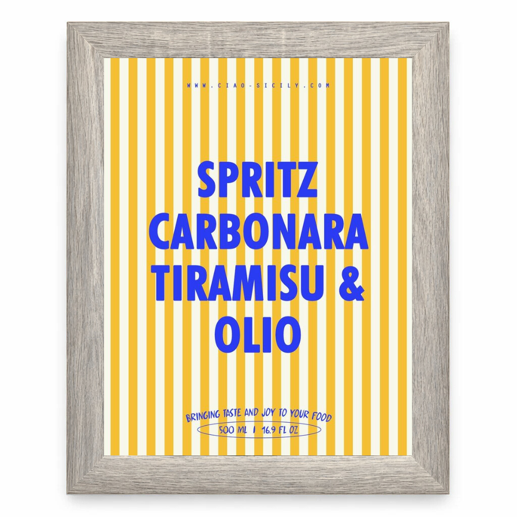 Spritz Carbonara Tiramisu Olio