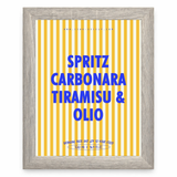 Spritz Carbonara Tiramisu Olio