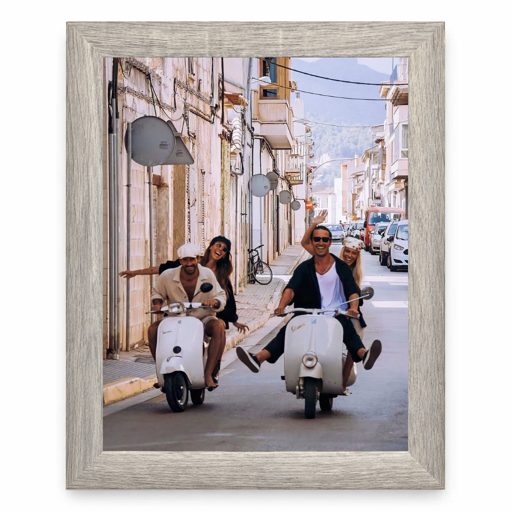 Italian Vespa Street Poster