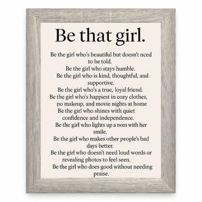 Be That Girl
