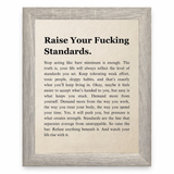 Raise Your Standards