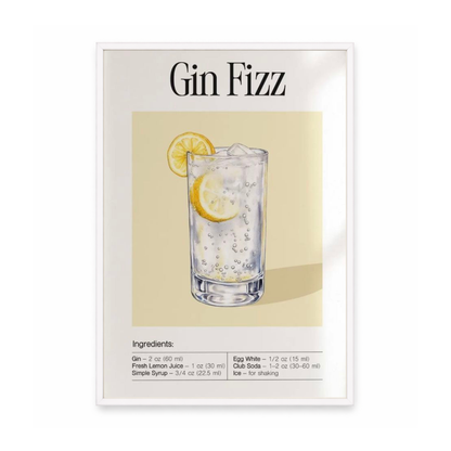 Gin Fizz Cocktail