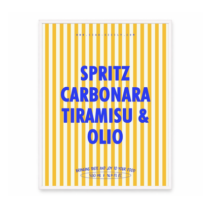 Spritz Carbonara Tiramisu Olio