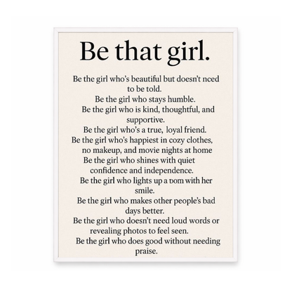 Be That Girl