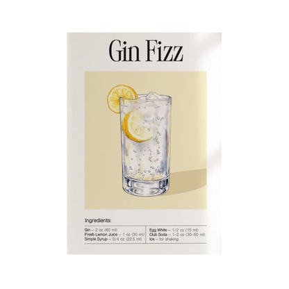 Gin Fizz Cocktail