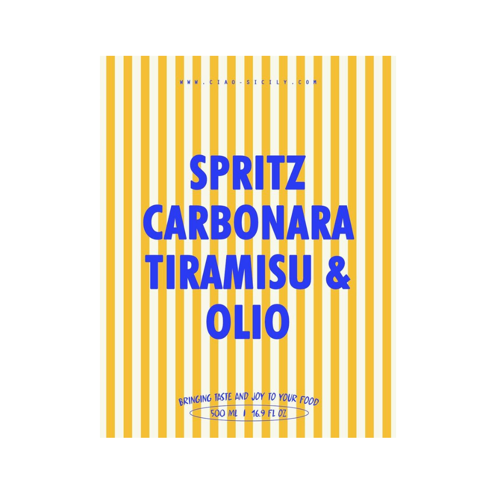 Spritz Carbonara Tiramisu Olio