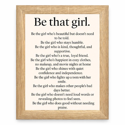 Be That Girl