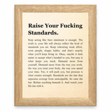 Raise Your Standards